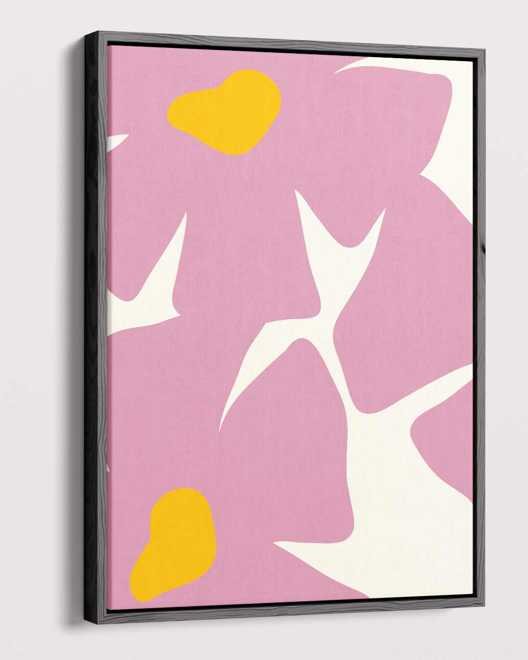 Vrolijke Bloemen Abstract Kunstwerk-canvas-dibond-plexiglas-wanddecoratie-WallArtistic
