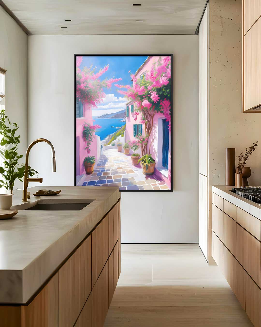 Mediterraans Paradijs Kunstwerk-canvas-dibond-plexiglas-wanddecoratie-WallArtistic