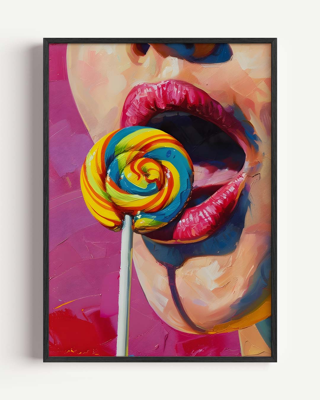 Kleurrijke Lolipop Verleiding Poster-WallArtistic