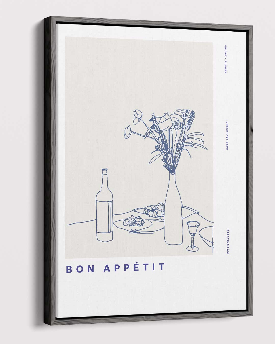 Bon Appétit Tafelkunst Kunstwerk-canvas-dibond-plexiglas-wanddecoratie-WallArtistic