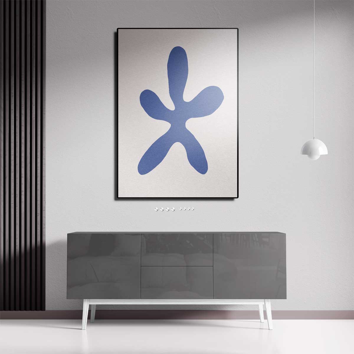 Abstracte Bloemexpressie Kunstwerk-canvas-dibond-plexiglas-wanddecoratie-WallArtistic