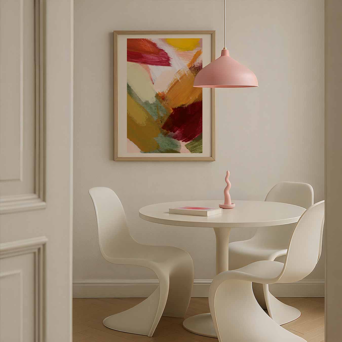 Kleurrijke Abstracte Expressie Poster-WallArtistic