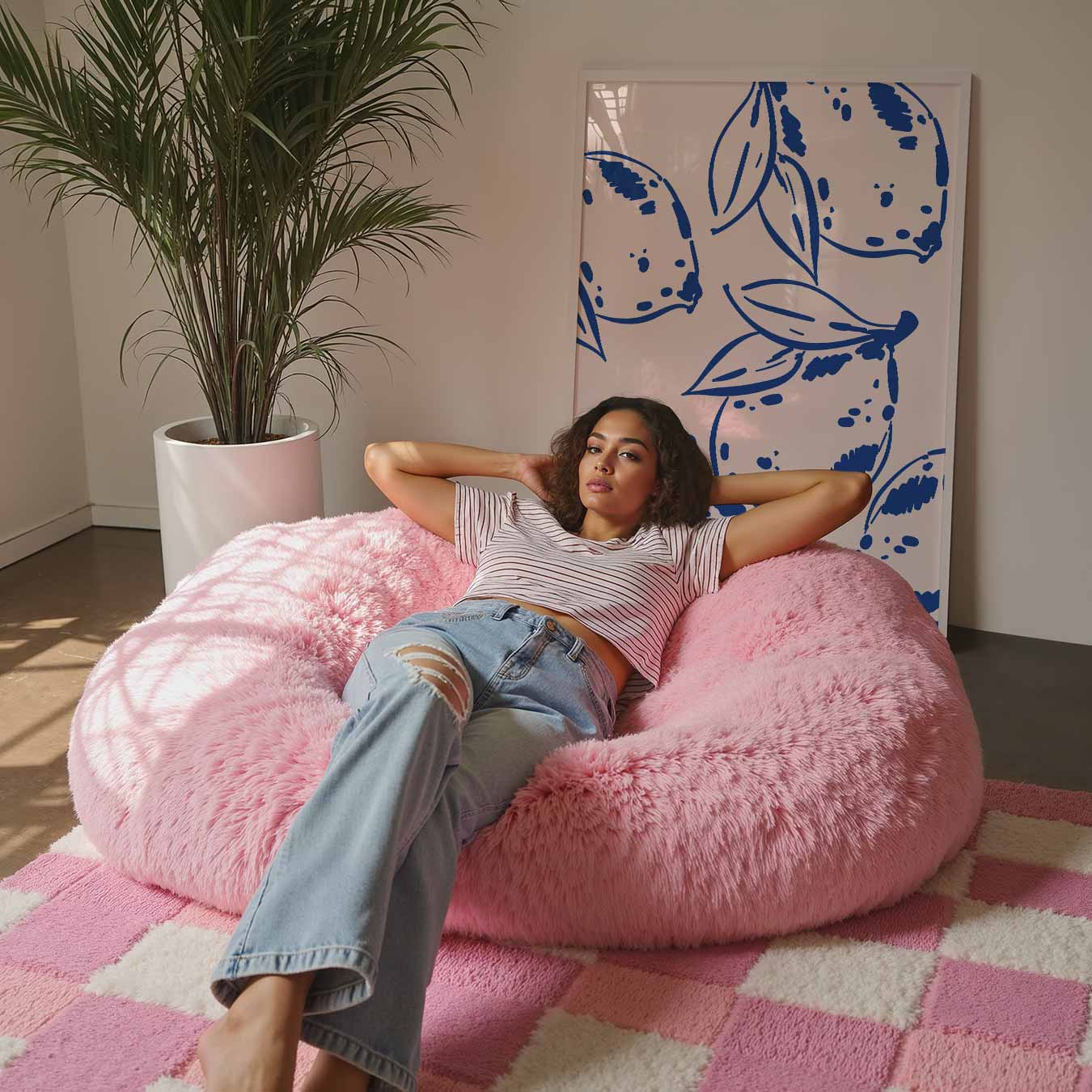 Zomerse Citroen Illustratie Poster-WallArtistic