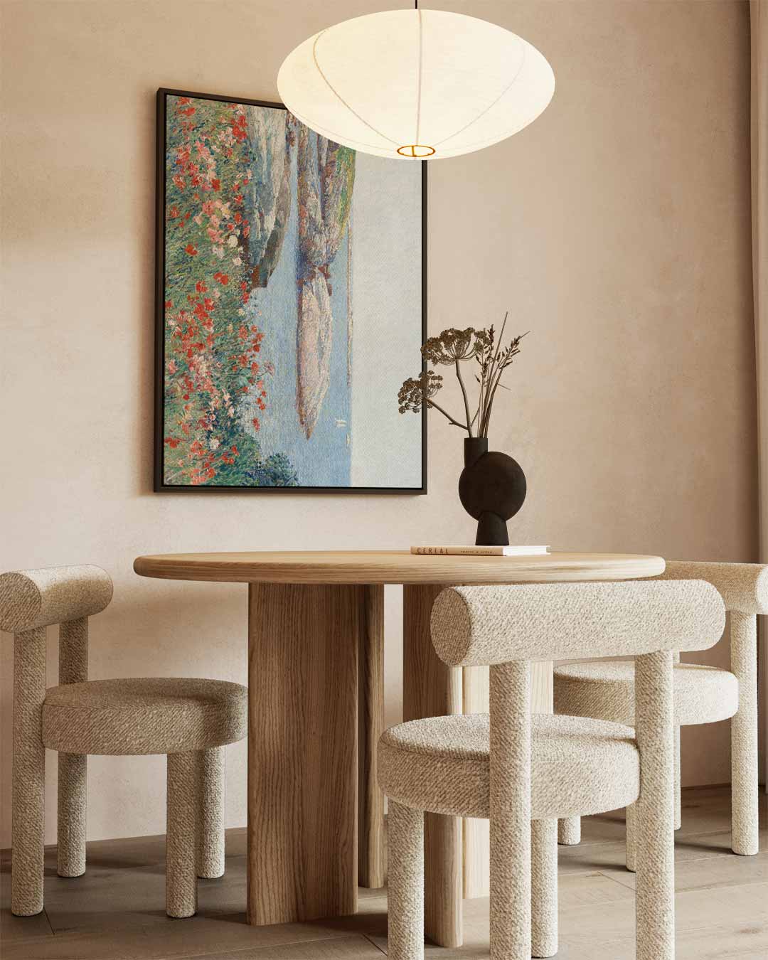 Impressionistisch Landschap met Bloemen Kunstwerk-canvas-dibond-plexiglas-wanddecoratie-WallArtistic