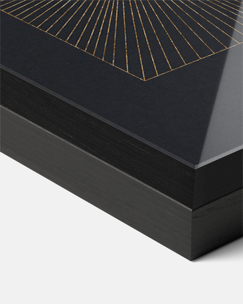 Gouden Zonnestralen Poster-WallArtistic