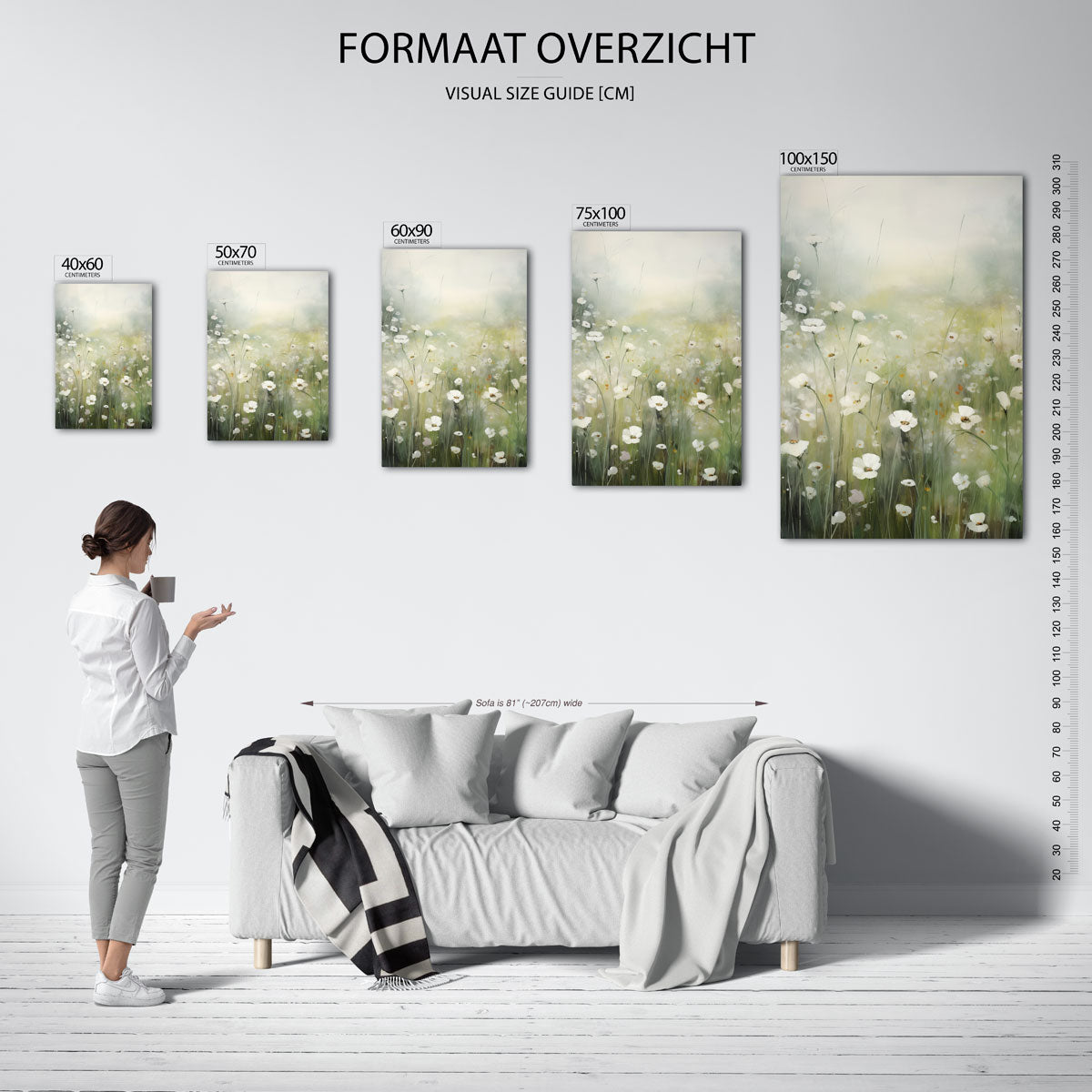 Bloemenveld Kunstwerk