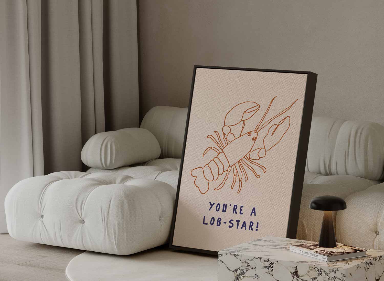 Lob-Star Illustratie Poster