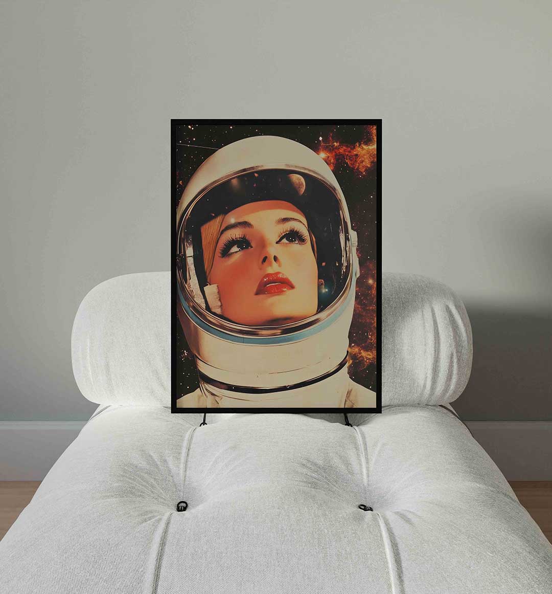 Astronaut met sterrenhemel Poster