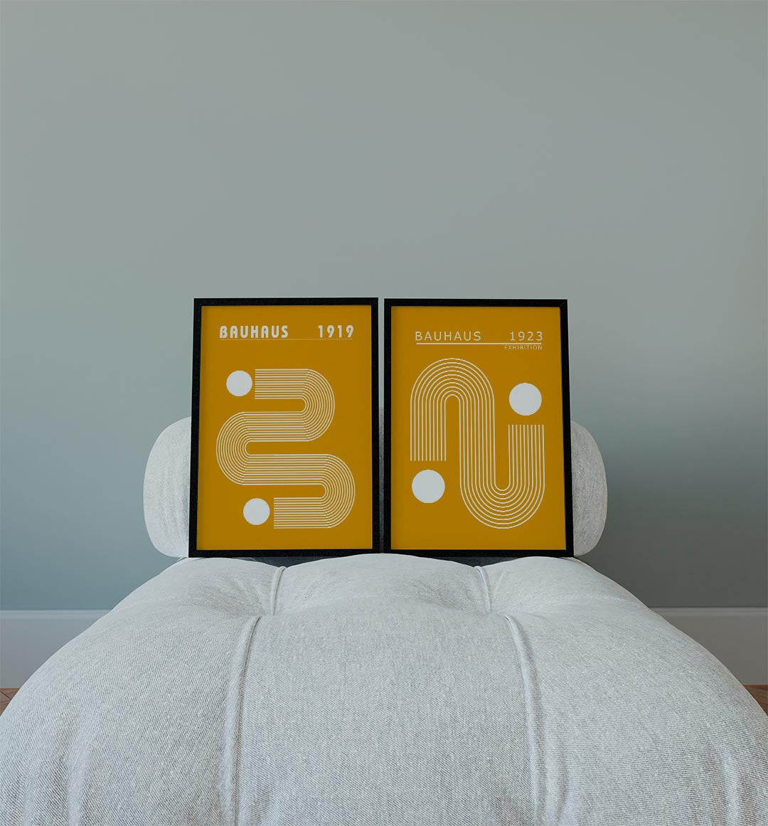Lijnenspel en vormen Posterset