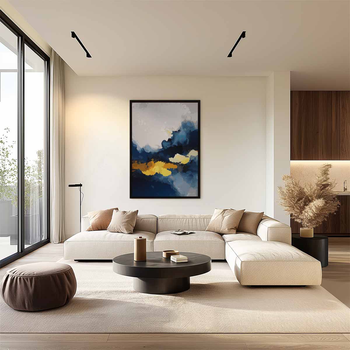 Stormachtige Dageraad Kunstwerk-canvas-dibond-plexiglas-wanddecoratie-WallArtistic