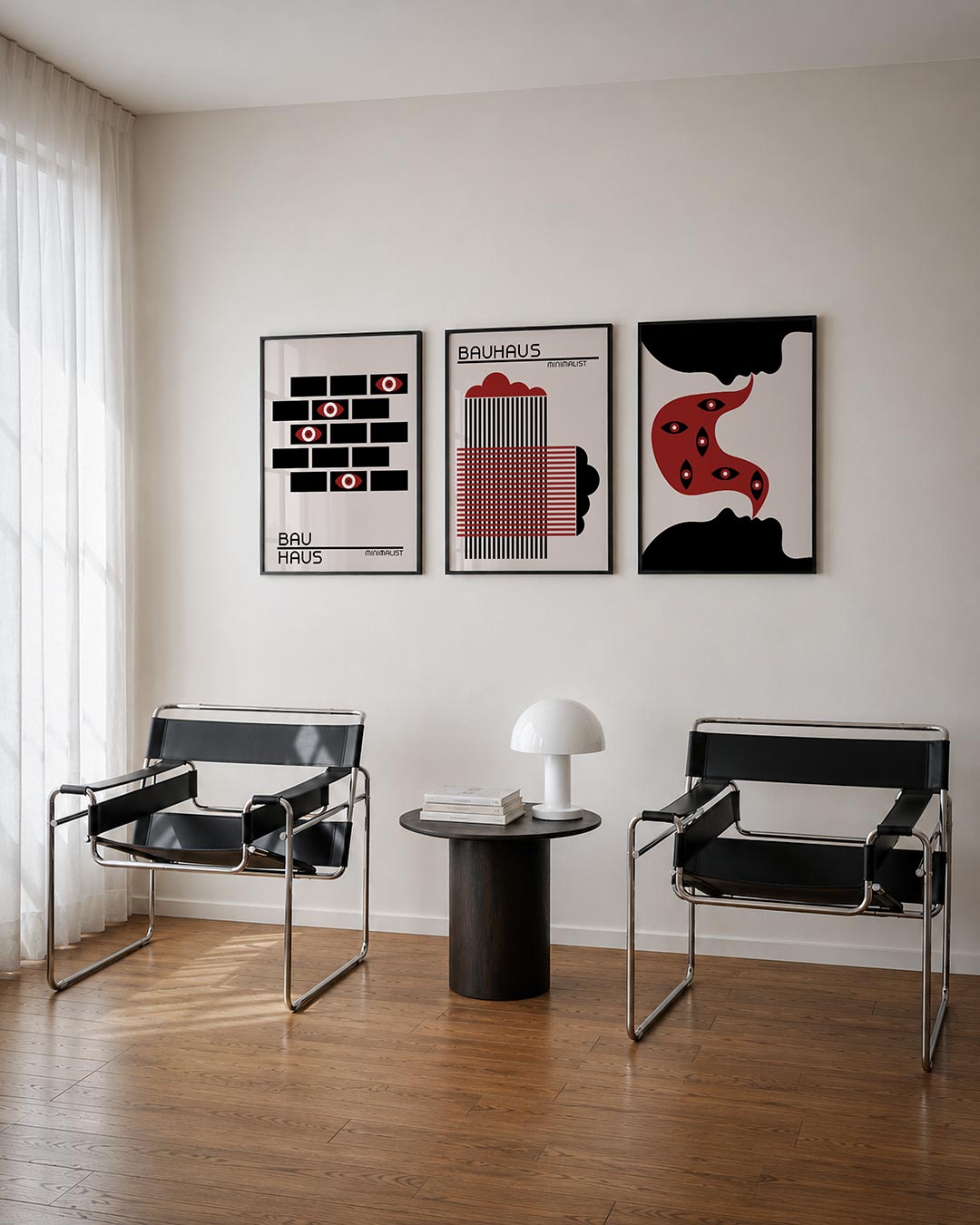 Oogpatroon en vlakken Posterset