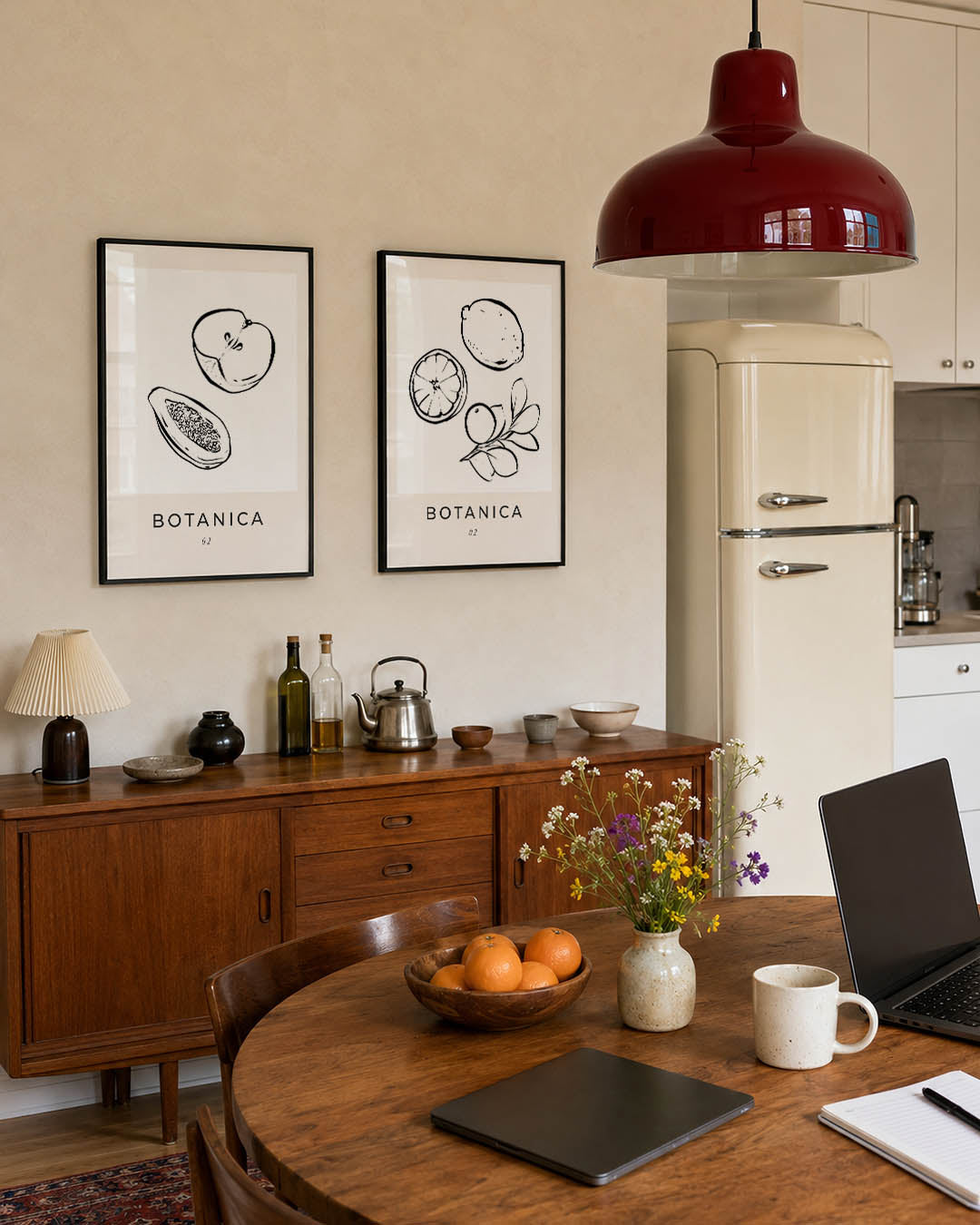 Fruitige lijnen Posterset