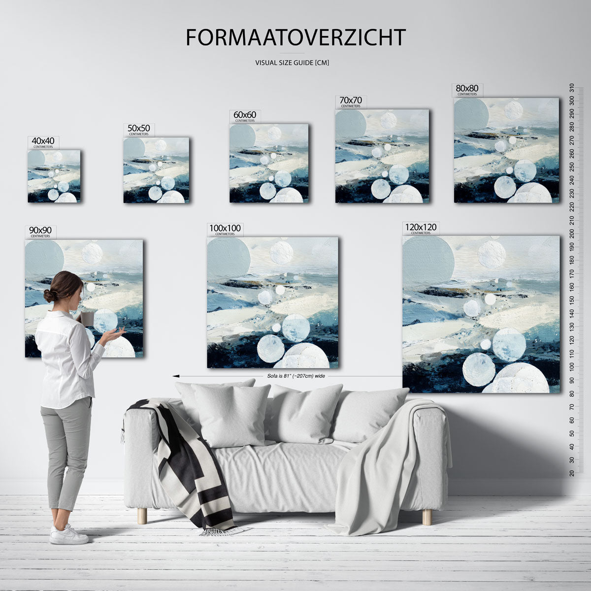 Abstracte cirkels Poster