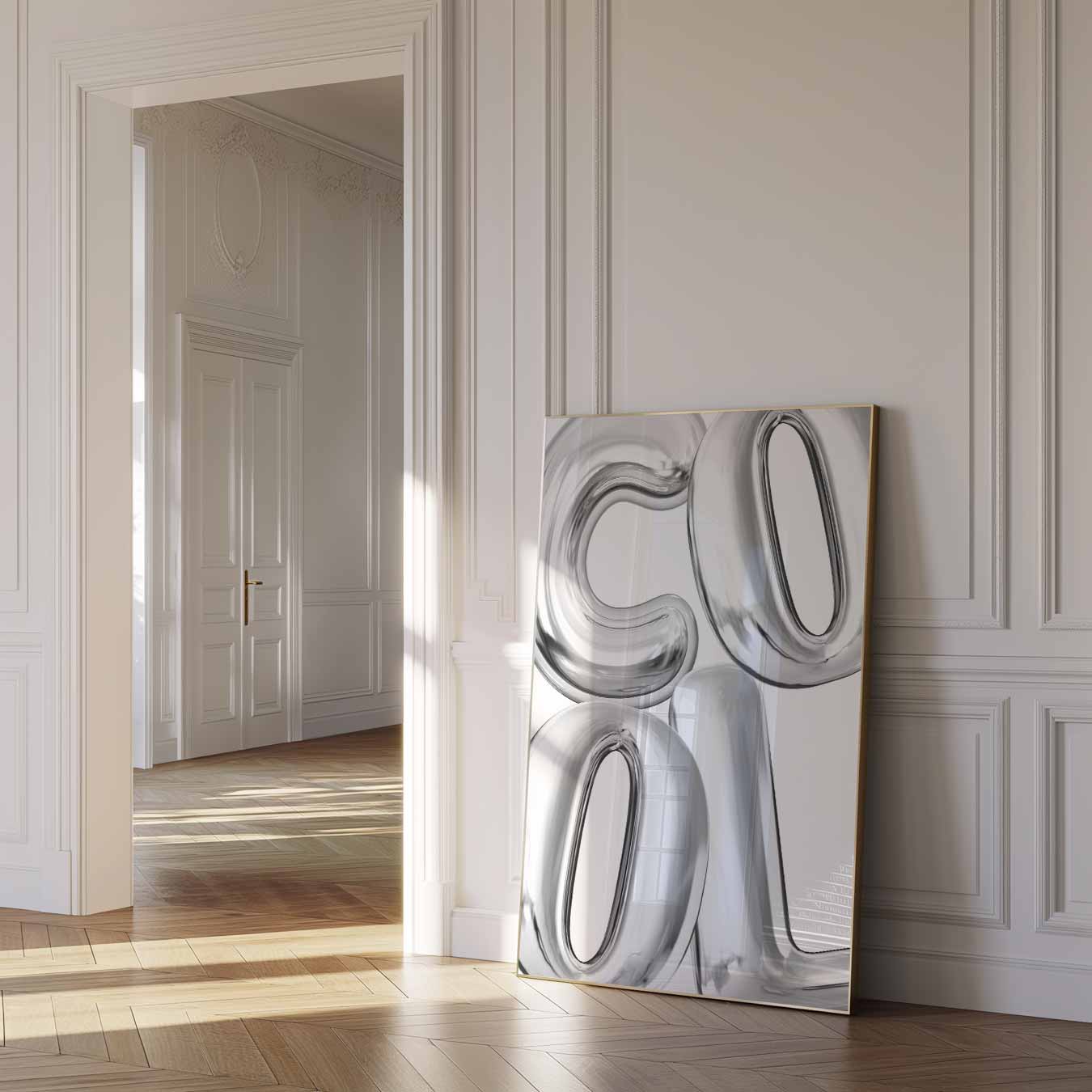 Coole Zilveren Ballonposter