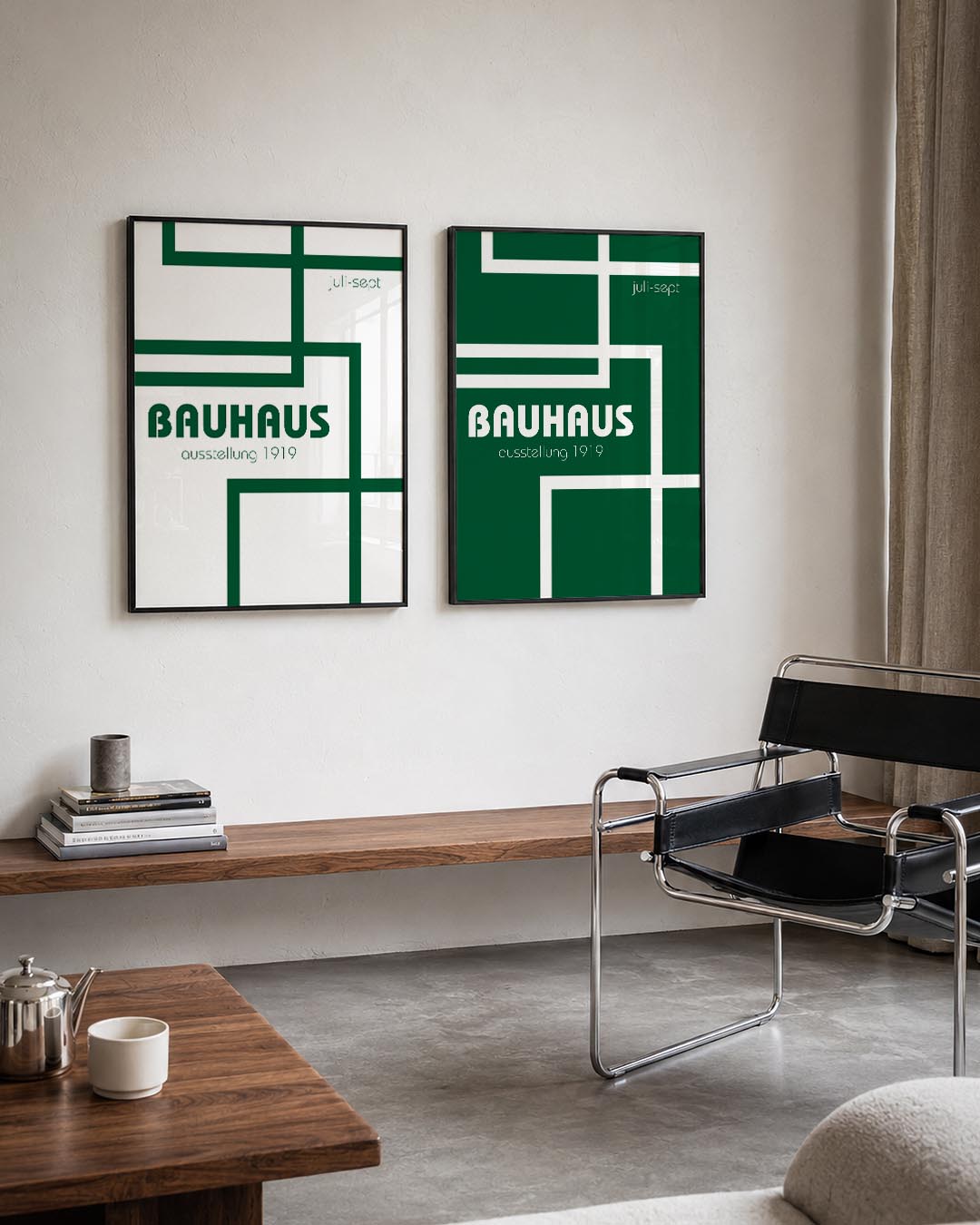 Lijnen en tekst Posterset