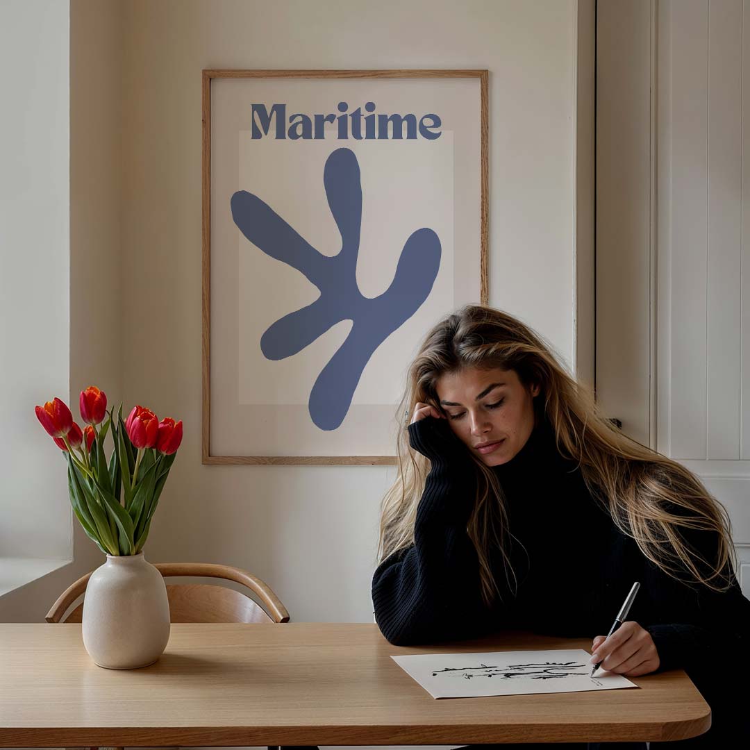 Maritime Botanische Kunst Poster-WallArtistic