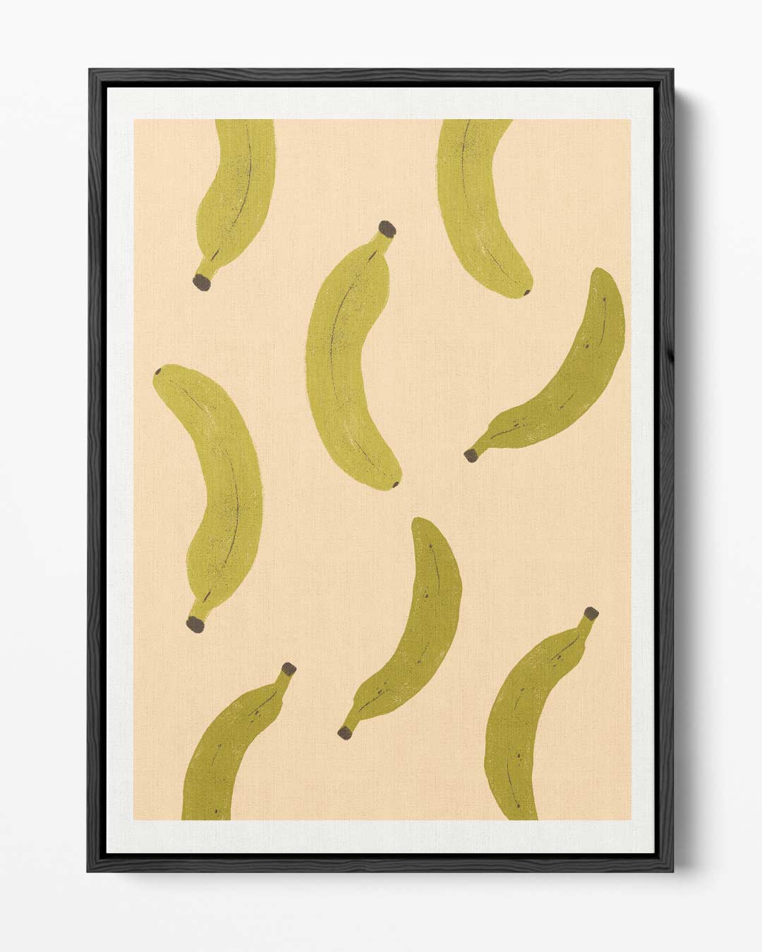 Speelse Bananen Illustratie Kunstwerk-canvas-dibond-plexiglas-wanddecoratie-WallArtistic