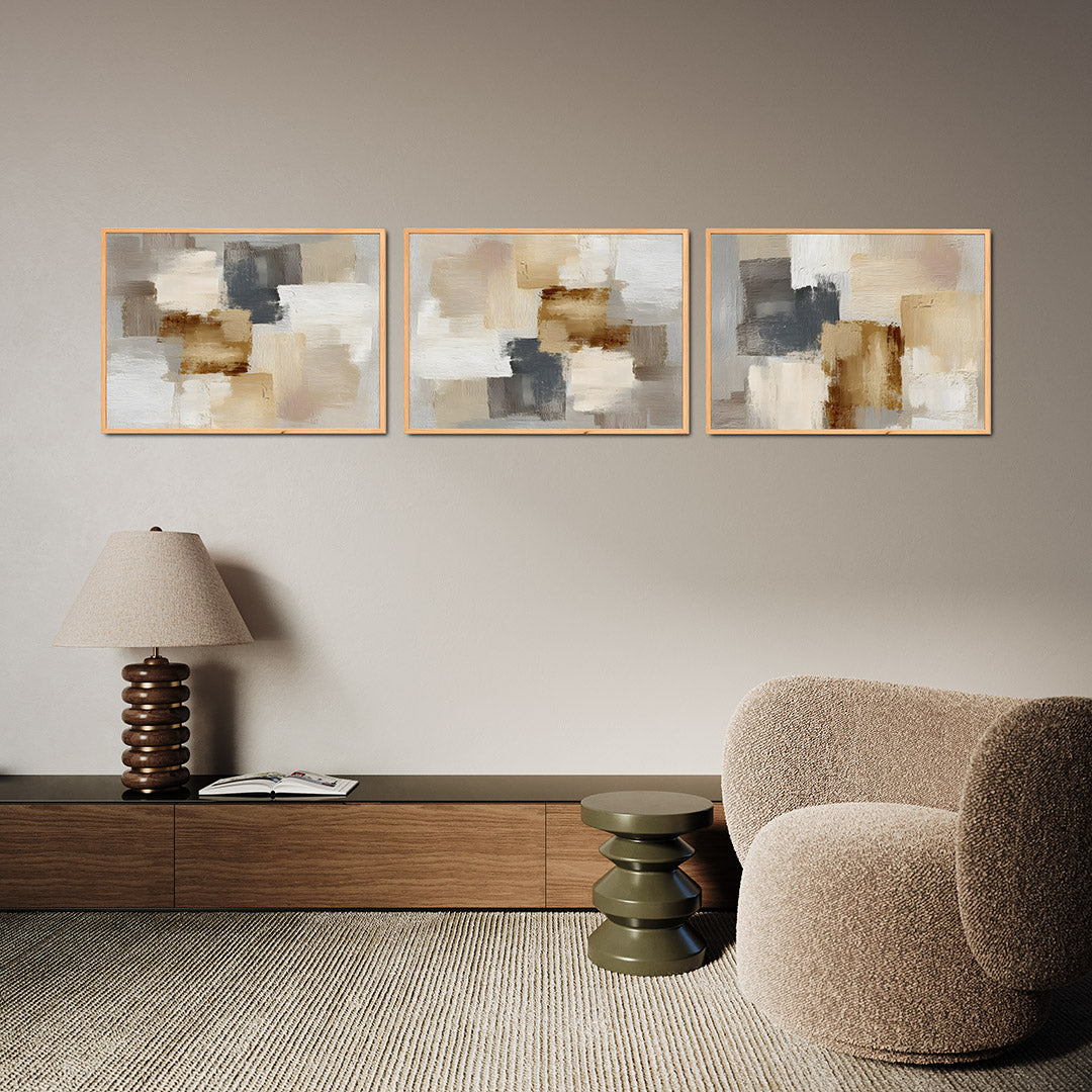 Zachte kleurvlakken Posterset