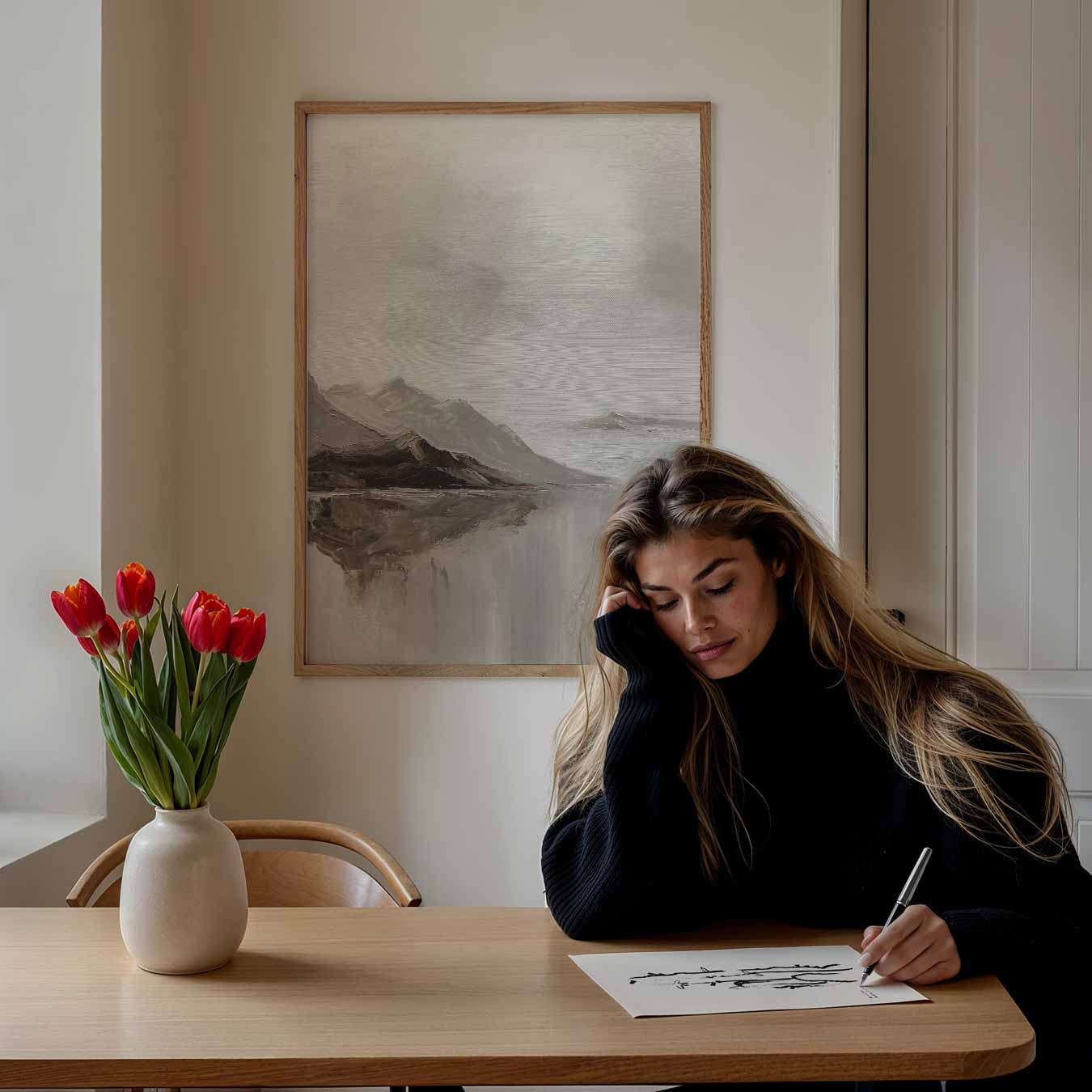 Rustieke Bergenlandschap Poster-WallArtistic