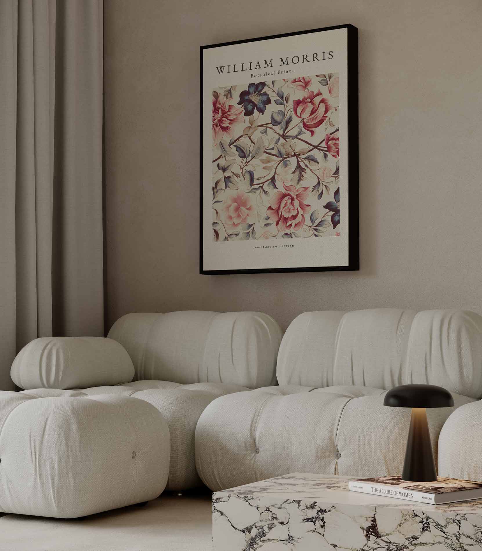 Bloemrijke Botanische Prints Kunstwerk-canvas-dibond-plexiglas-wanddecoratie-WallArtistic