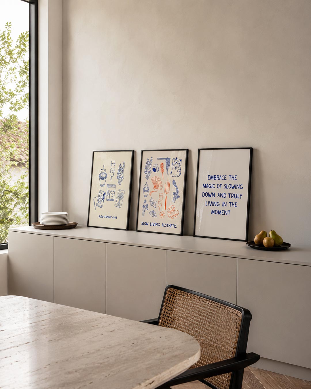Snack illustraties Posterset