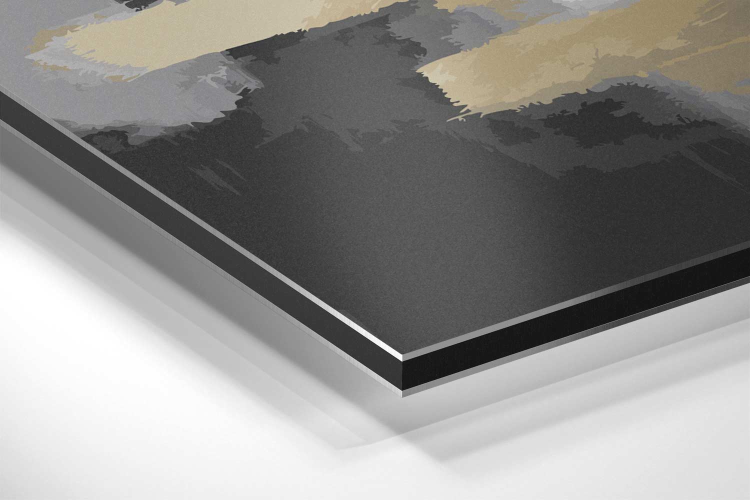 Abstract Grijs Tinten Kunstwerk Kunstwerk-canvas-dibond-plexiglas-wanddecoratie-WallArtistic