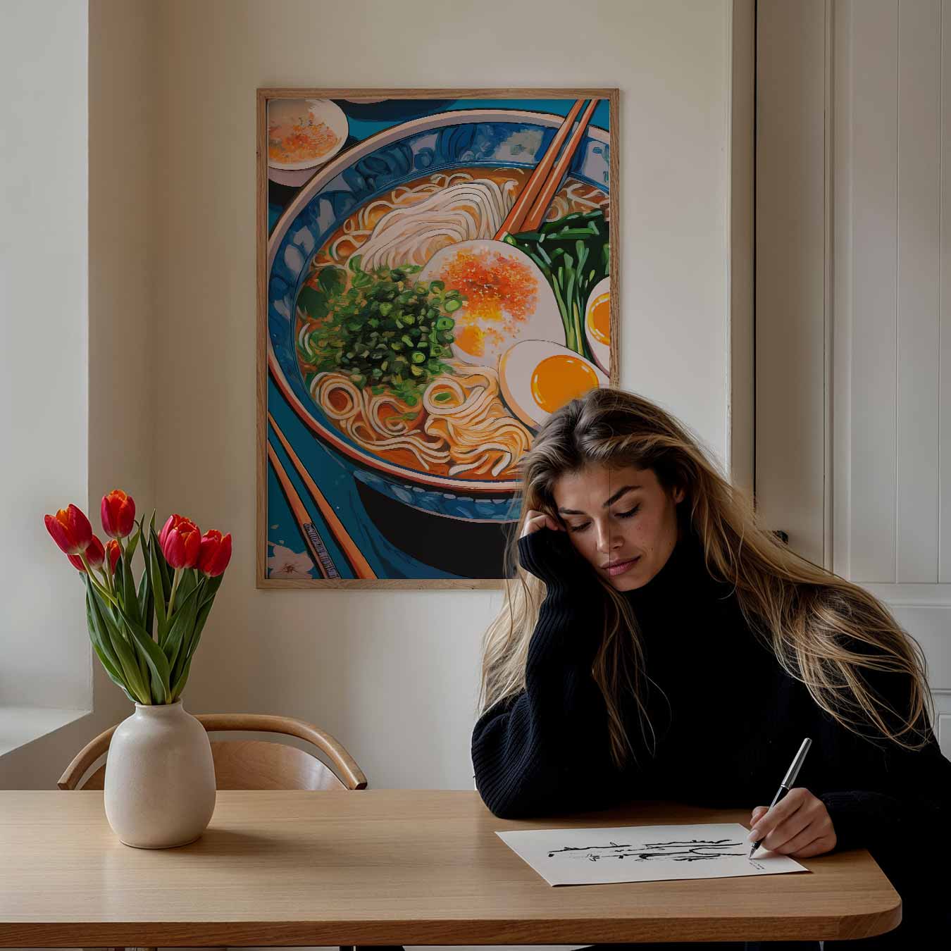 Kleurrijke Ramen Kunstposter