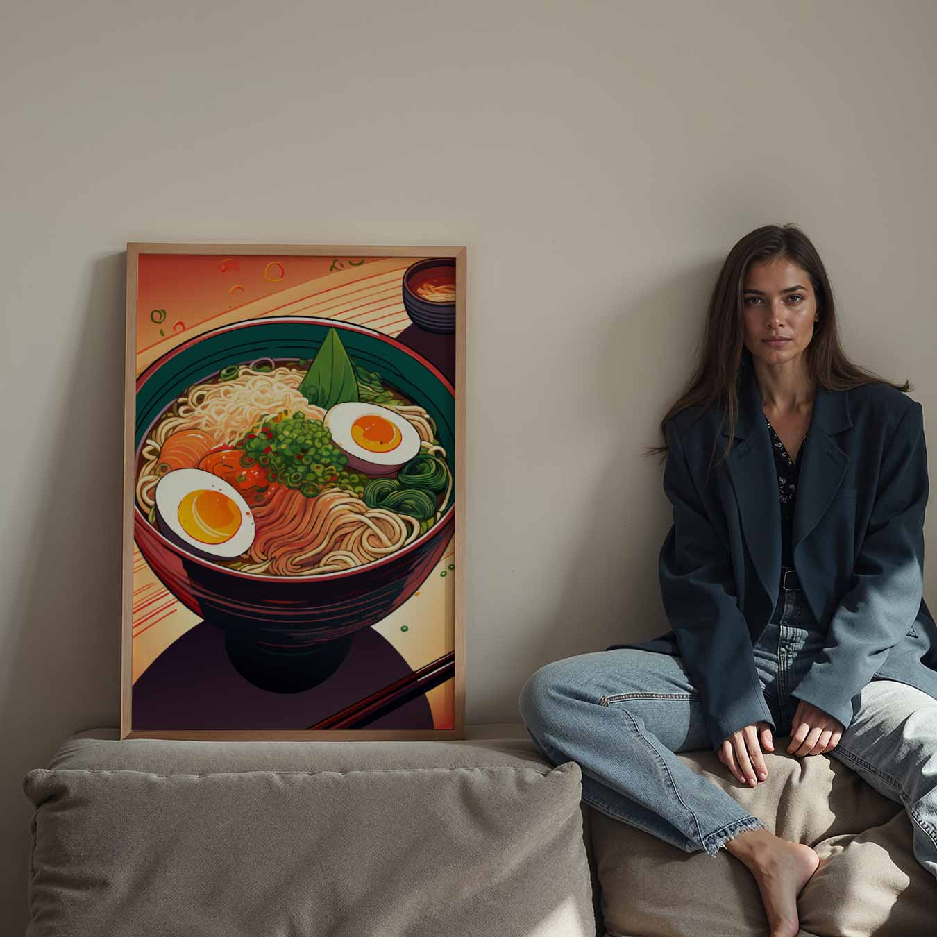 Kleurrijke Ramen Fantasie Poster