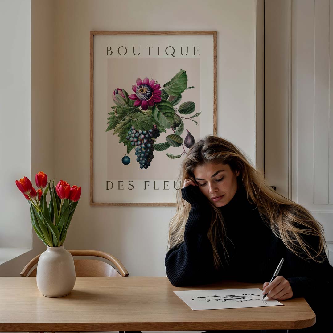 Boutique Des Fleurs Botanische Poster-WallArtistic