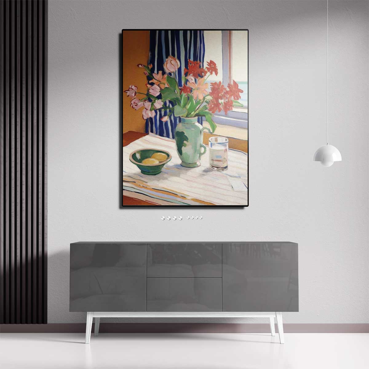 Tijdloze Bloemsymfonie Kunstwerk-canvas-dibond-plexiglas-wanddecoratie-WallArtistic