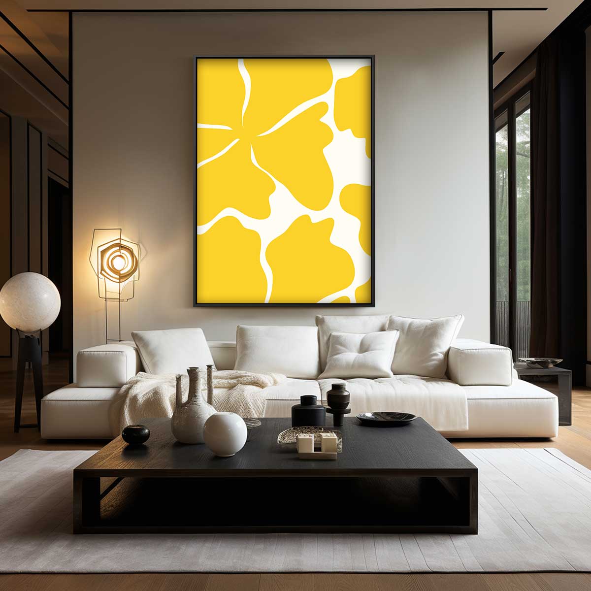 Zonnige Bloemenpracht Kunstwerk-canvas-dibond-plexiglas-wanddecoratie-WallArtistic