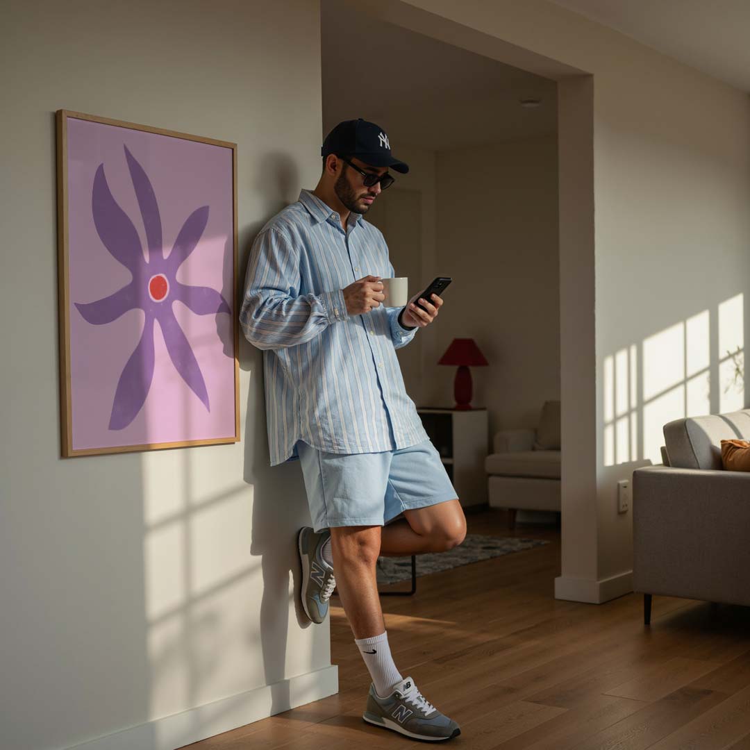 Bloeiende Elegantie Poster-WallArtistic