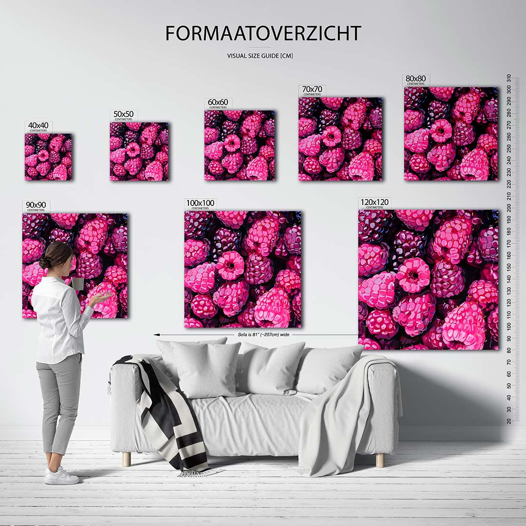 Fruitige patronen Kunstwerk
