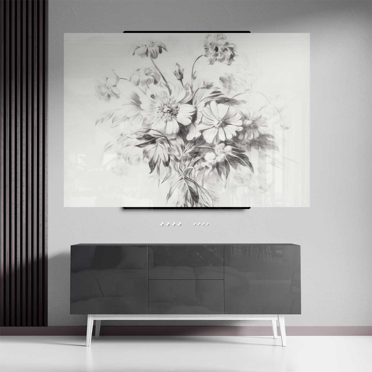 Zachte Bloemenpracht Kunstwerk-canvas-dibond-plexiglas-wanddecoratie-WallArtistic