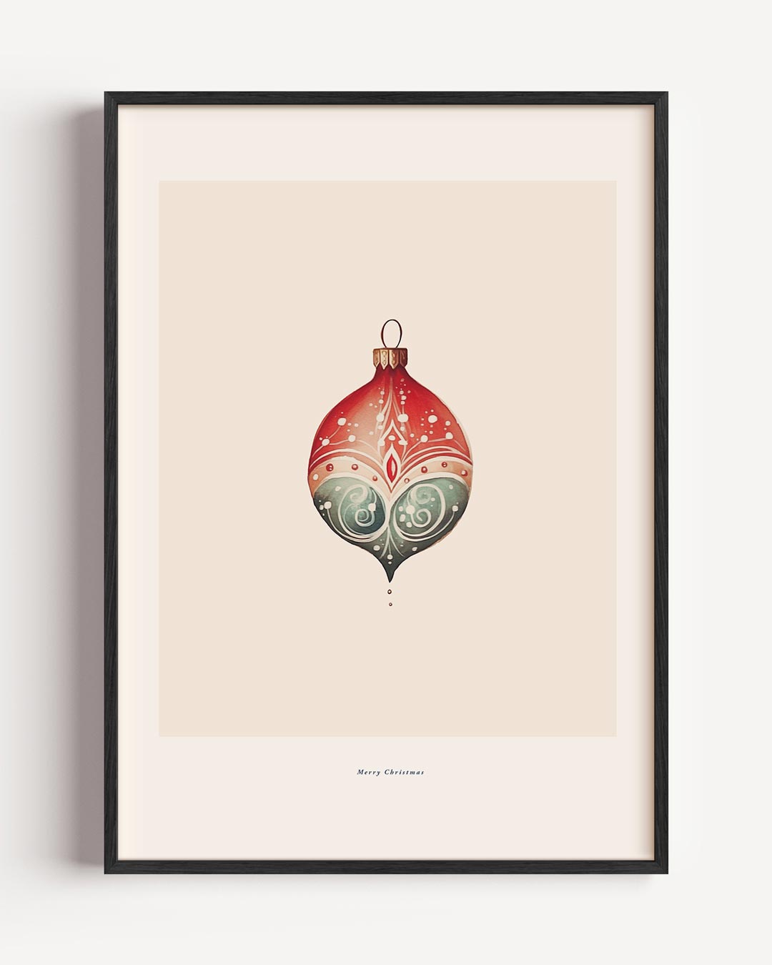 Nostalgische Kerstbal Poster-WallArtistic