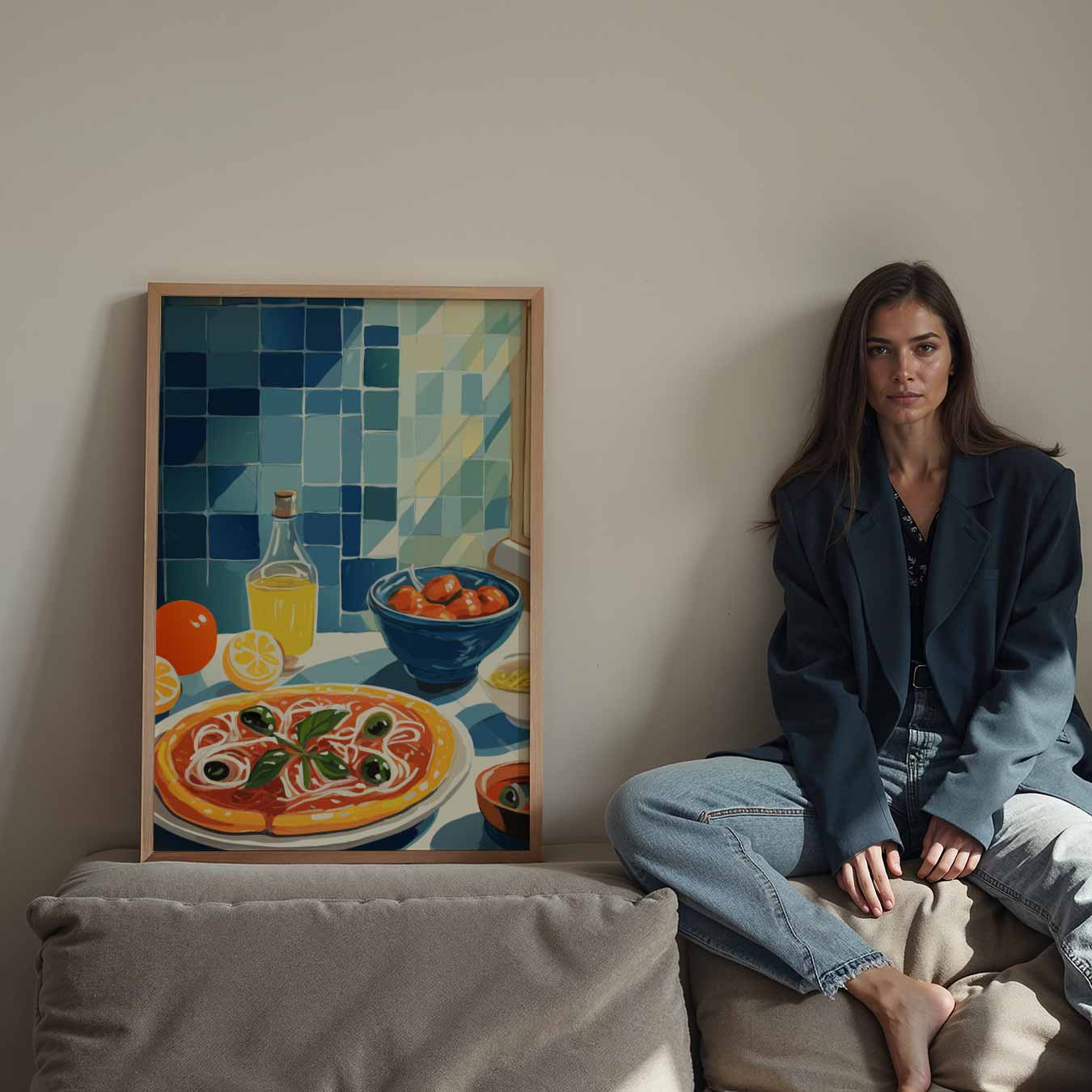 Mediterrane Keuken Poster-WallArtistic