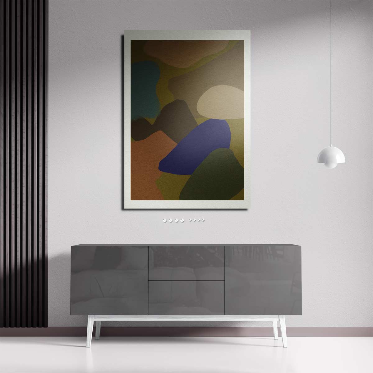 Kleurrijke Stenen Abstract Kunstwerk-canvas-dibond-plexiglas-wanddecoratie-WallArtistic