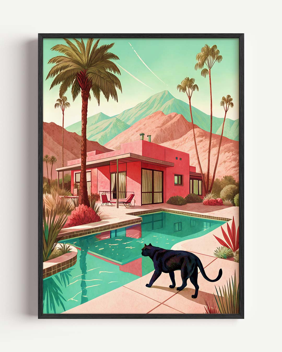 Retro Palm Springs Poster-WallArtistic
