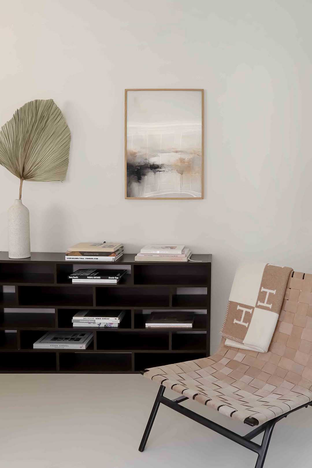Abstracte landschapsweergave Poster