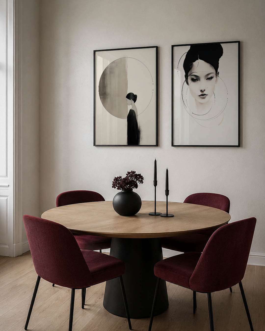 Cirkel en silhouet Posterset