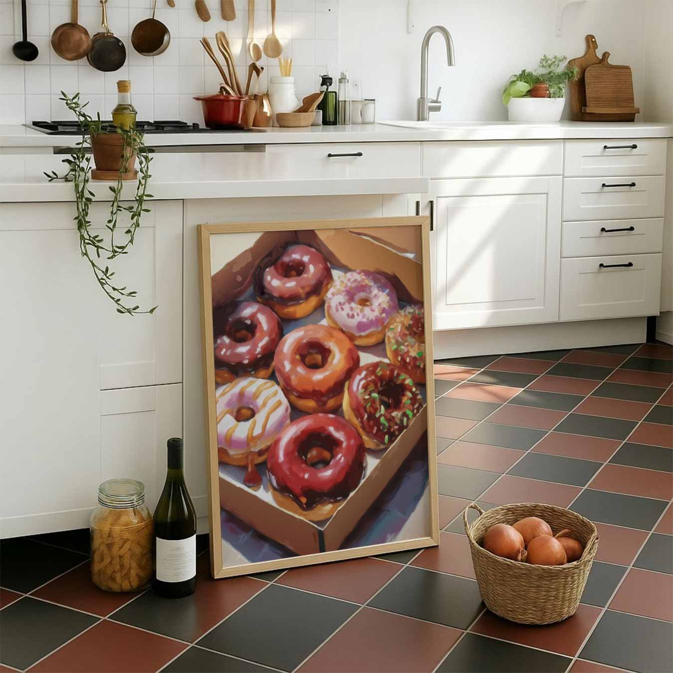 Donutliefde in Kunstvorm Poster