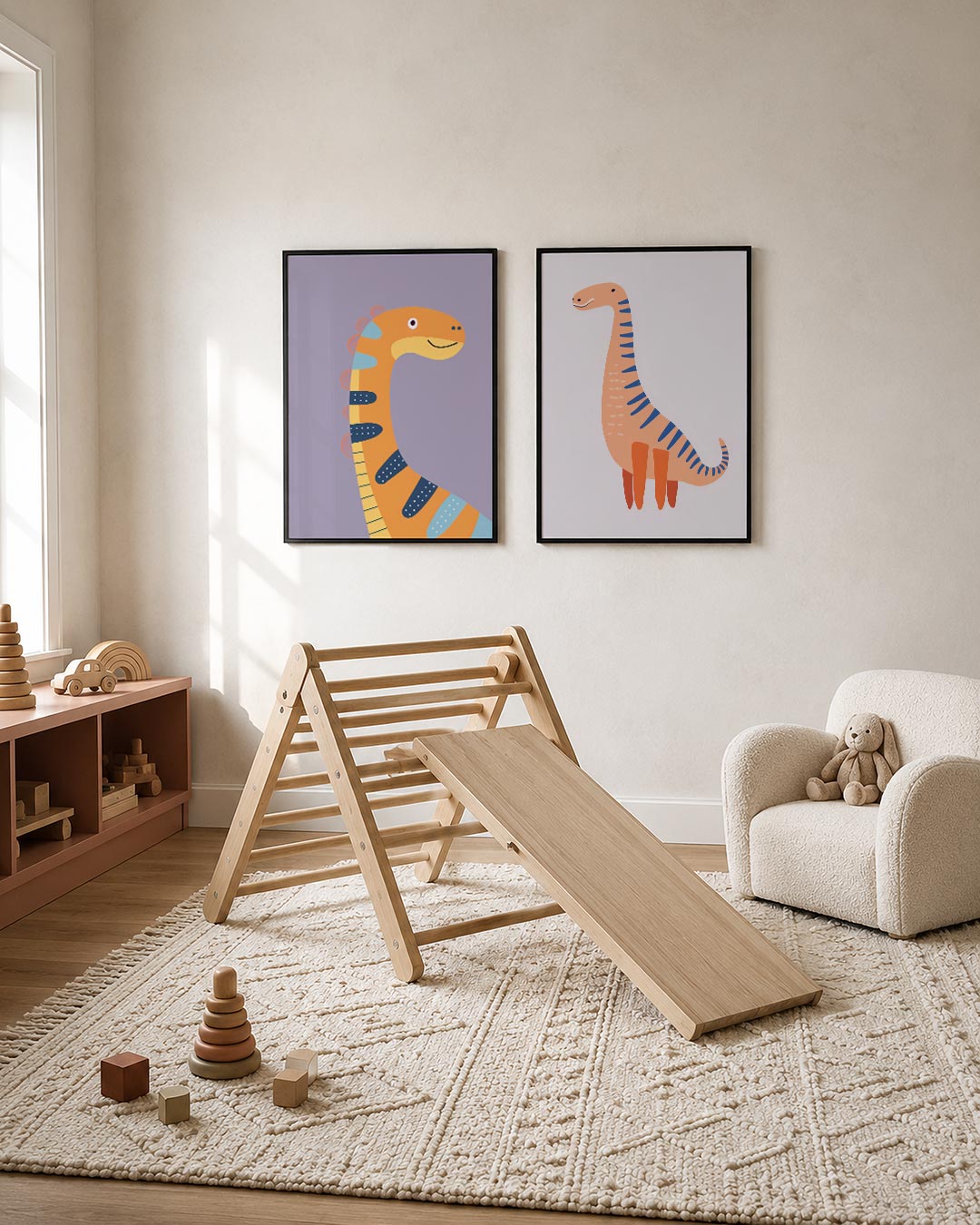 Vrolijke dino Posterset