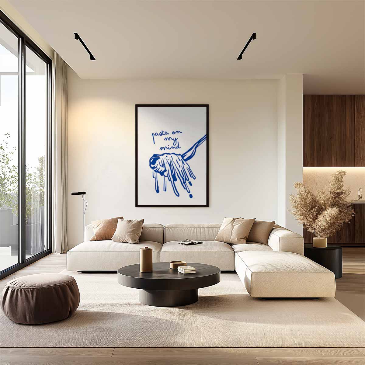 Pasta on My Mind Kunstprint Kunstwerk-canvas-dibond-plexiglas-wanddecoratie-WallArtistic