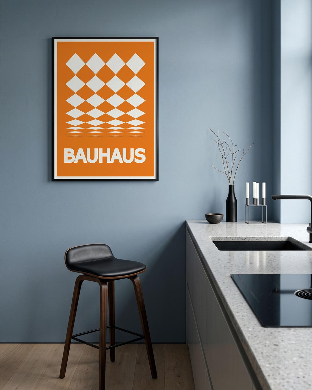 Ruitpatroon en kleur Poster