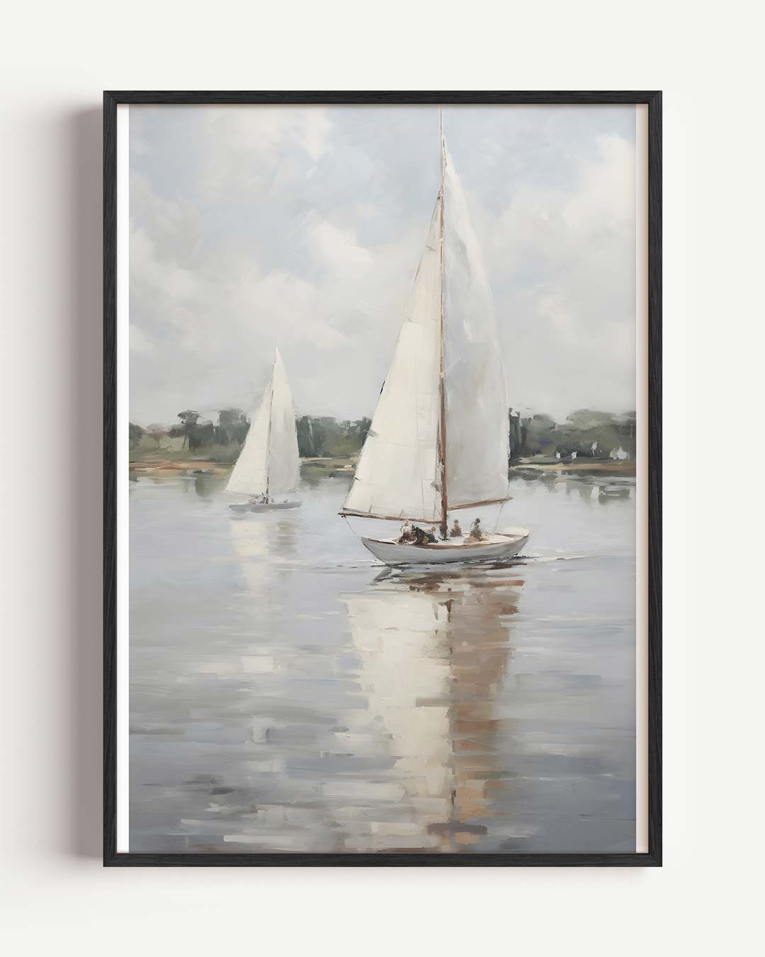 Zeilboot op Rustige Zee Poster-WallArtistic