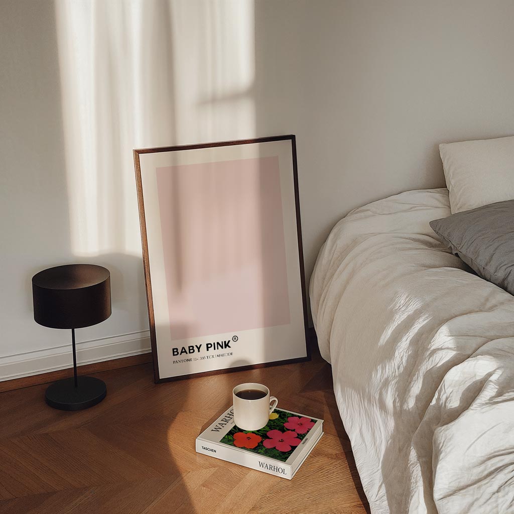 Charmante Baby Roze Poster
