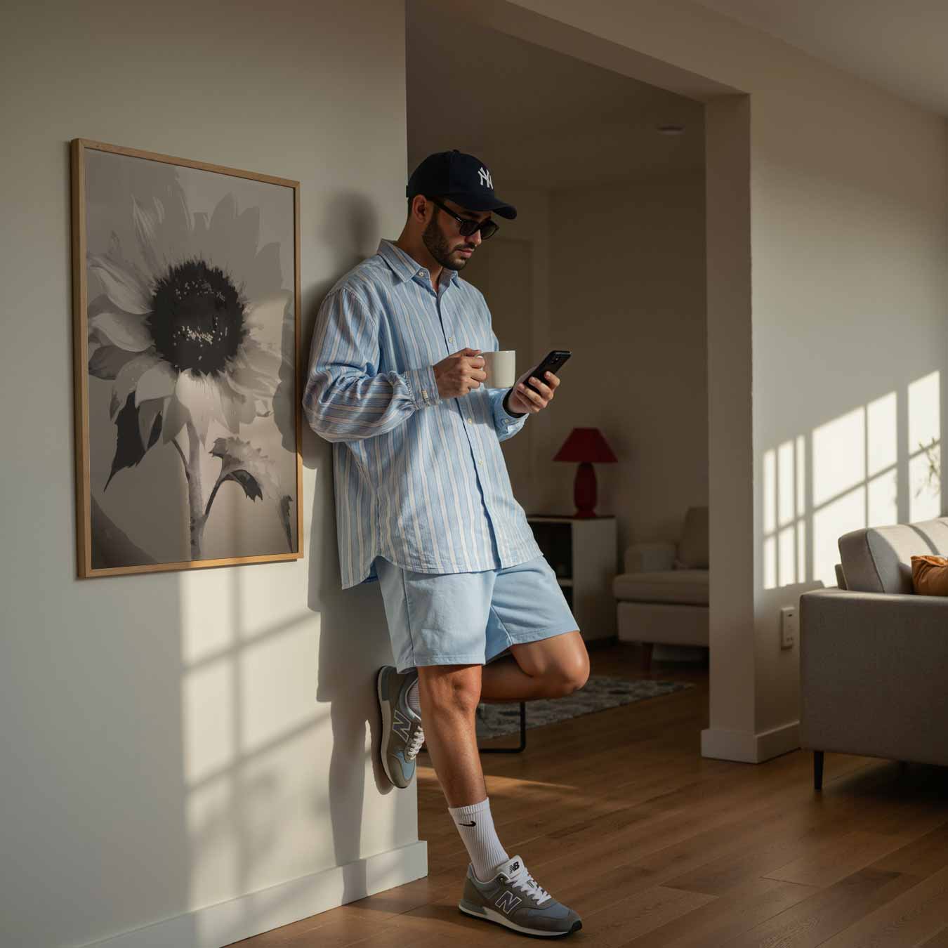 Zonnebloem Elegantie Poster-WallArtistic