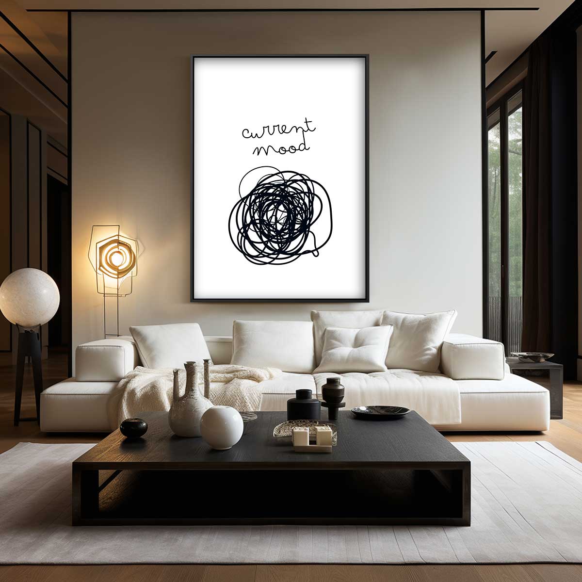 Chaotische Stemming Poster Kunstwerk-canvas-dibond-plexiglas-wanddecoratie-WallArtistic