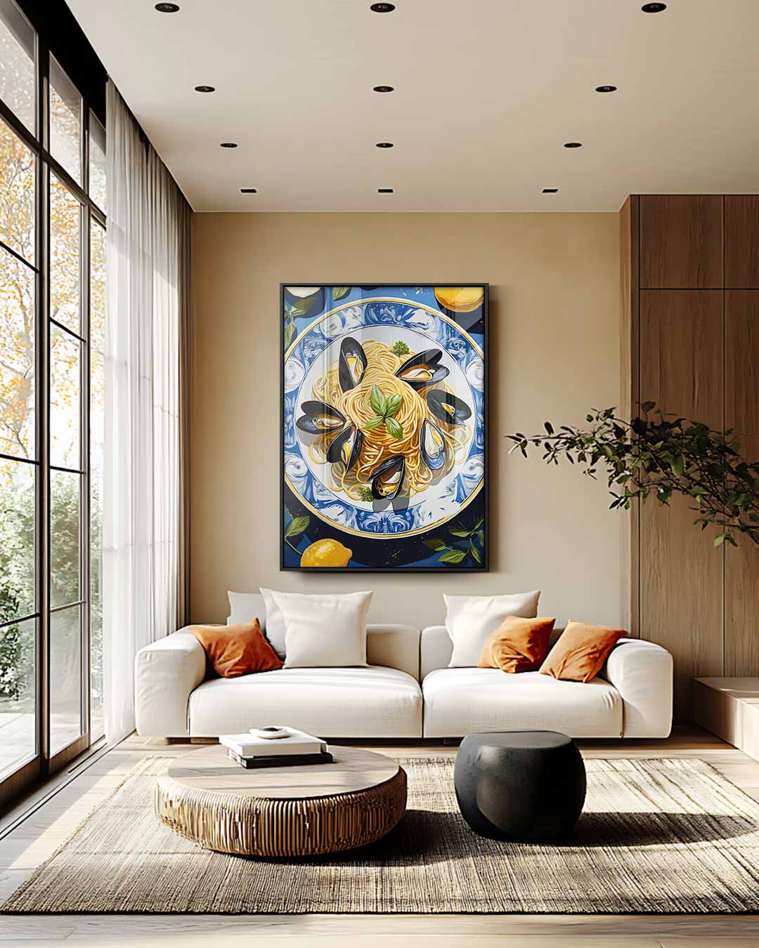 Pasta Delizia Schilderij Kunstwerk-canvas-dibond-plexiglas-wanddecoratie-WallArtistic