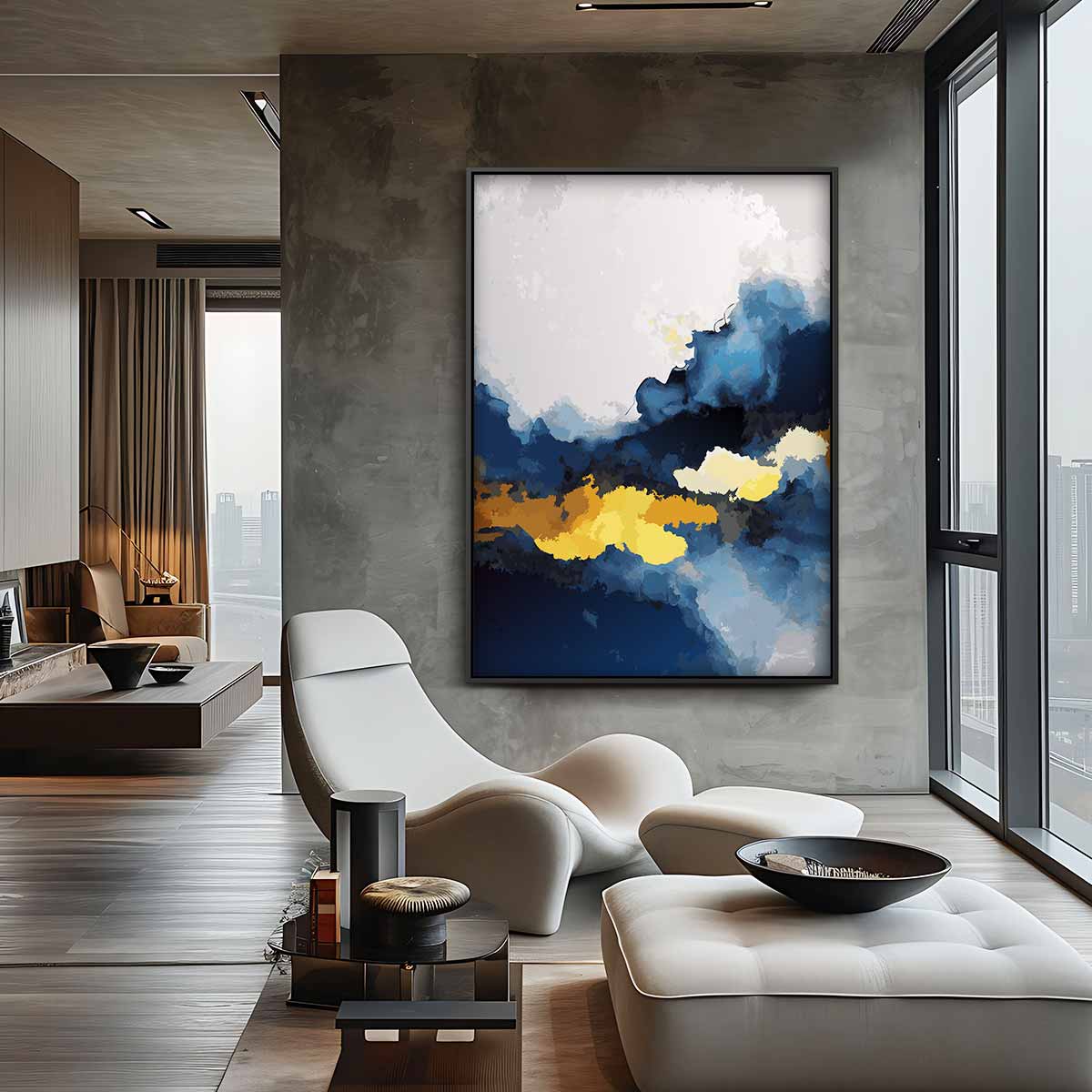 Stormachtige Dageraad Kunstwerk-canvas-dibond-plexiglas-wanddecoratie-WallArtistic